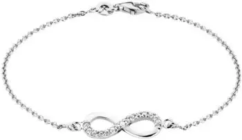Amor Infinity Armband 925 Silber Damen, synth. Zirkonia, 19cm (509992)
