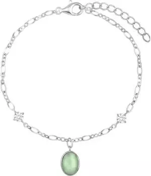 Noelani Damen Armband 925er Silber mit Zirkonia und Katzenauge (NOE-B0016)