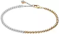 Pandora 564820C01 Damenarmband Zweifarbig Kugeln & Tennisband