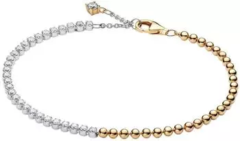 Pandora SIGNATURE Armband Kugeln & Tennis, zweifarbig, Damen (564820C01-16)