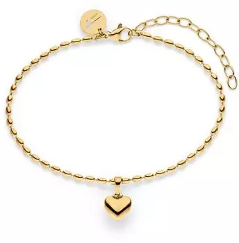 Tamaris Tiny Steel Heart Armband Edelstahl, gold (TJ-0834-B-21)