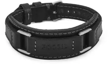 Fossil Machine Armband Leder schwarz, Herren (JF04950040)