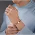 Police Expression Herren-Armband, Edelstahl vergoldet, weiße Kunststoffperle (PEAGB0037901)