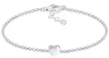 Elli Armkette Herz Love Basic Erbskette 925 Silber, Damen