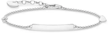 Thomas Sabo Armband Herz mit Infinity, 925 Sterlingsilber (A1976-051-14-L19V)