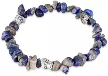 Kuzzoi Armband Lapis Lazuli Vintage Bead 925 Silber Herren (44406737)