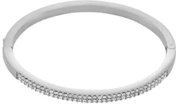 Fossil Ellis Pav&eacute; Glitz Armreif, Edelstahl, silberfarben, Damen (JF04863040)
