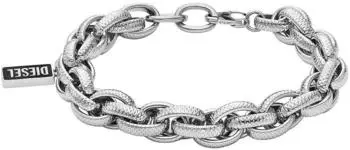 Diesel Gliederarmband Edelstahl mit Achat, Herren