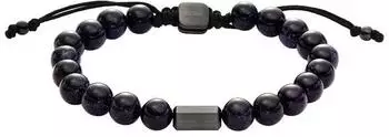 Fossil Armband Edelstahl, Herren, schwarz/blau (JF04819060)