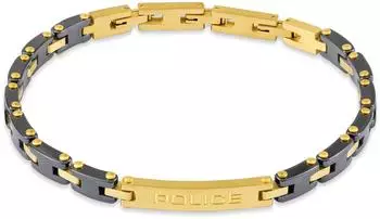 Police Ceramica I Herrenarmband Edelstahl gold-schwarz (PEAGB0078602)