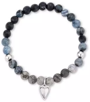 Liebeskind Mini Metal Heart Damen-Armband Edelstahl, blau (LJ-1900-B-17)