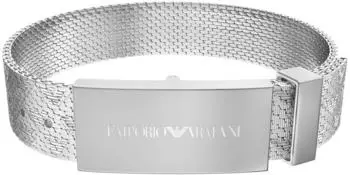 Emporio Armani Id Armband Herren, Edelstahl, silber (EGS3363040)