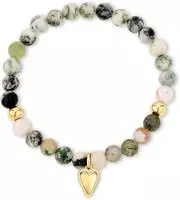 Armband LIEBESKIND BERLIN "Schmuck Geschenk Edelstahl Mini Metal Heart, Herz", gr&uuml;n