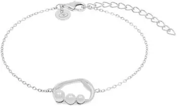 Tom Tailor Armband mit S&uuml;&szlig;wasserzuchtperle, Sterling Silber 925, Damen, 20cm (2100556)