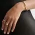COPENHAGEN Organic Bangle Armband Edelstahl, gold