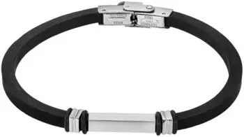 Lotus Silent Impact Armband Edelstahl & Kautschuk, schwarz, Herren (LS2536-2/1)