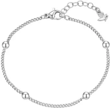 Glanzstücke München Armband Edelstahl silber, Damen (17,0cm + 3,0cm Verlängerung)