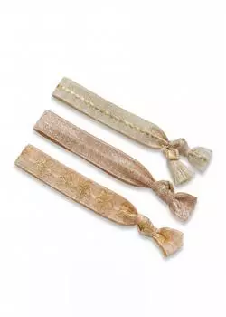 PURELEI Makamare Armband/Haarband Polyester, gold/rosé/puder/altrosa