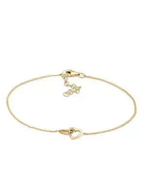 Elli Armband Herz Verschlungen 925 Sterlingsilber vergoldet, Damen (0208682613_18)