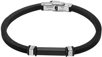 Lotus Armband Herren Edelstahl schwarz Gummi (LS2536-2/3)