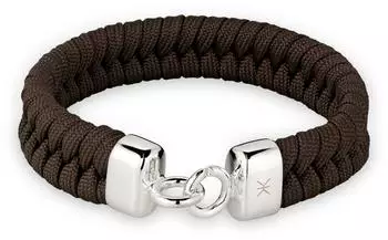 Kuzzoi Armband 925 Sterlingsilber braun Herren (63724220-19)