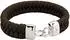 Kuzzoi Armband 925 Sterlingsilber braun Herren (63724220-19)