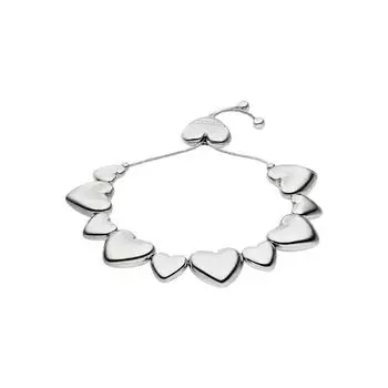 COPENHAGEN Armband "Modern Glittery" Edelstahl, silber
