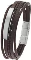 TOM TAILOR Lederarmband "Schmuck Geschenk Edelstahl Leder"
