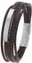 Tom Tailor Identarmband Herren, Edelstahl und Leder, braun (2100695)