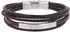 Tom Tailor Identarmband Herren, Edelstahl und Leder, braun (2100695)