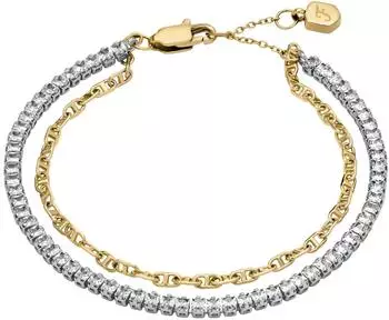 Fossil Heritage D-Link Glitz Tennisarmband Metall bicolor (JA7281998)