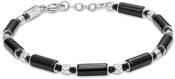 Police Silo Armband Edelstahl mit Kristallstein (synth.), schwarz (PEAGB0037301)