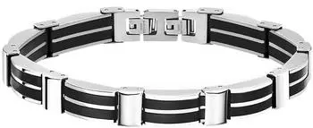 Lotus Urban Armband Edelstahl schwarz/silber, Herren (LS1878-2/3)