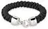 Kuzzoi Armband 925 Sterlingsilber grau Herren (39099551-19)