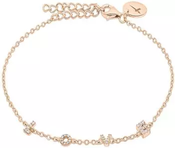 Tamaris Love Letters Silberarmband 925 Sterlingsilber mit Zirkonia, ros&eacute;gold (TJ-0703-B-21)