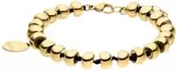 Armband COPENHAGEN STUDIOS "Schmuck Geschenk Edelstahl Cord Beads", gold