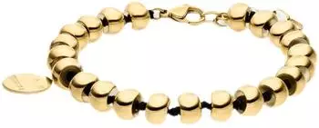 COPENHAGEN Cord Beads Armband Edelstahl, gold (CPJ-0096-B-21)