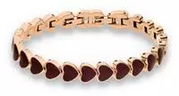 s.Oliver Armband "Schmuck Geschenk Metall The Heart Row, Herz" Emaille