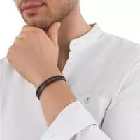 TOM TAILOR Lederarmband "Schmuck Geschenk Edelstahl Leder"