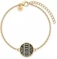 TOM TAILOR - Damen Armband Edelstahl - Gold - Baguette Zirkonia Anh&auml;nger -...