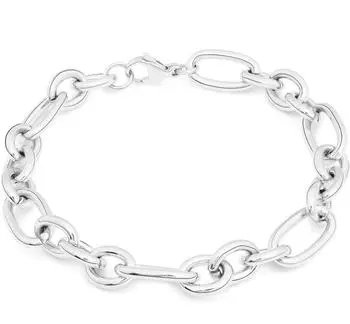Tamaris Chunky Glieder Armband Edelstahl, wasserfest, Damen (TJ-0802-B-21)