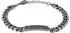 Police Chainmale Herrenarmband Edelstahl, gunfarben/schwarz, 22cm (PEAGB0078103)