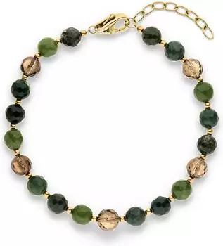 s.Oliver The Colorful Beads Armband Edelstahl, mehrfarbig, 21cm (6012012.11B1.21)