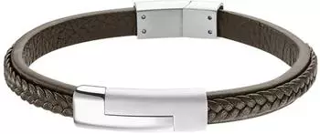 Lotus Silent Impact Herrenarmband Leder, braun, 190mm (LS1965-2/3)