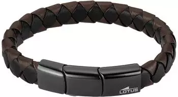 Lotus Urban Man Herrenarmband braun-schwarz, Edelstahl & Leder (LS2531-2/1)