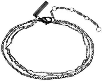 Liebeskind Armband "Layer Me" Edelstahl, schwarz, Damen (LJ-0636-B-22)