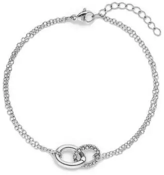 s.Oliver The Daily Spark Armband Edelstahl mit Zirkonia, 21cm (6012019.91B0.21)