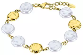 Lotus Urban Woman Armband mit Glasperle, gelbgoldfarben-perlmuttfarben (LS2563-2/2)