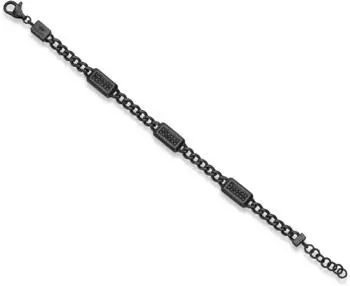 Police Jet Armband Herren, schwarz, Kristallstein (PEAGB0040902)