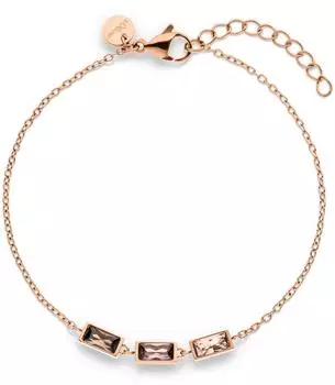s.Oliver The Color Harmony Armband Edelstahl, Zirkonia, roségoldfarben (6012045)